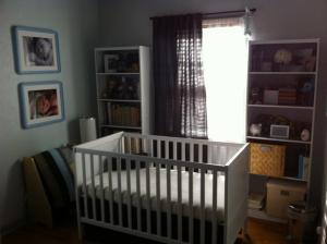 The thing I probably miss most about our first house is our first baby's room. 